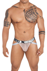 Jockstrap en dentelle Xtremen 91118 Couleur Bois de rose